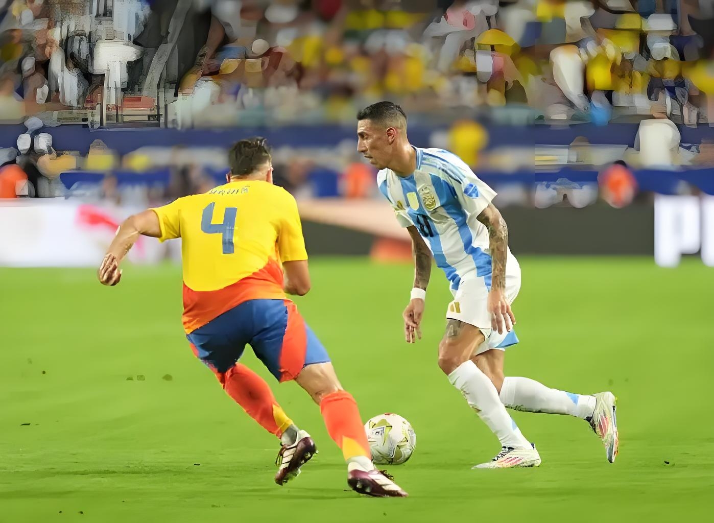 阿根廷队与哥伦比亚队的胜负之争