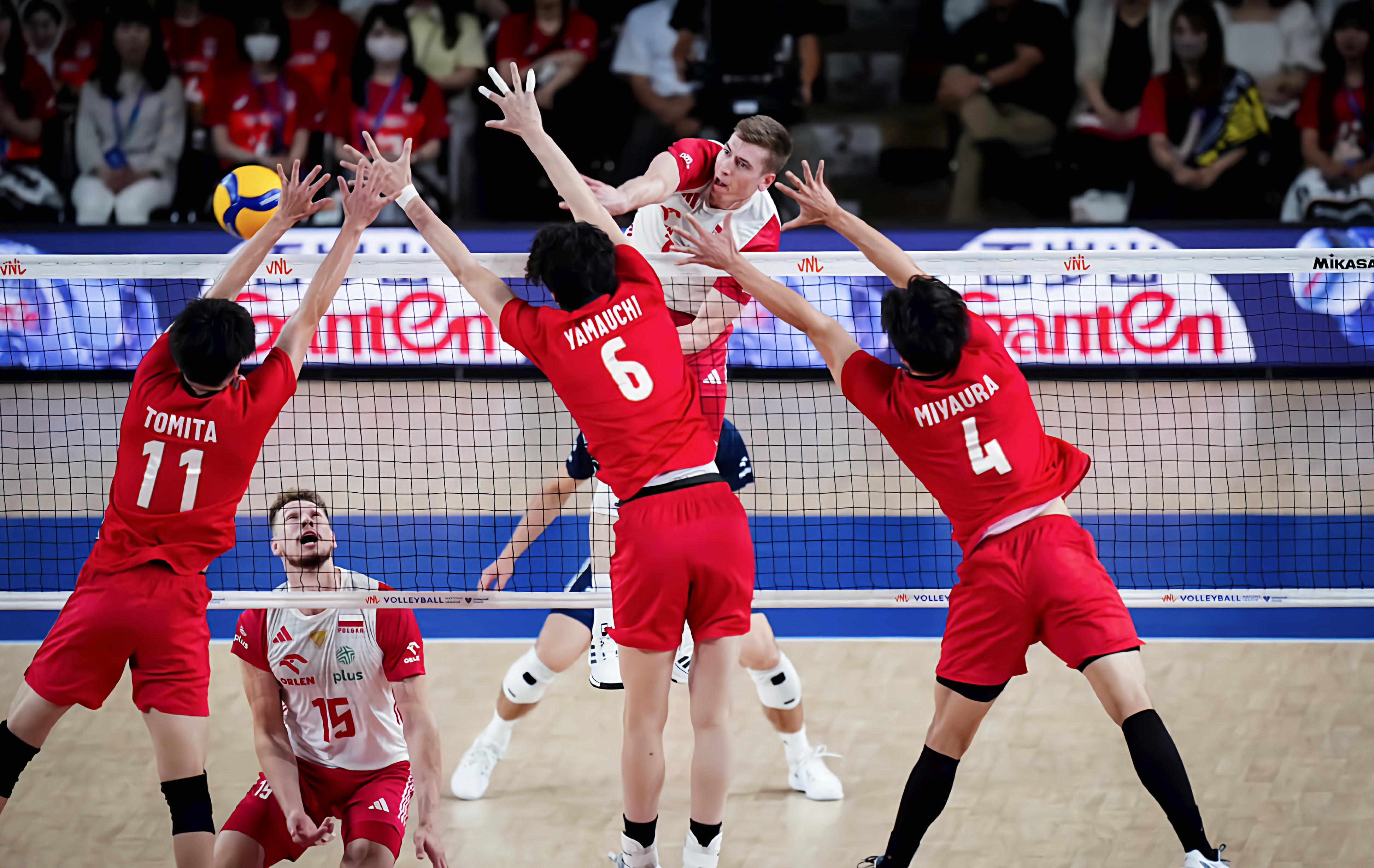 波兰队碾压日本队，马龙高光表现